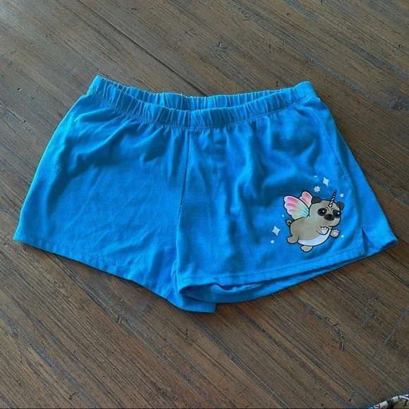 Justice size 10 unicorn pug three piece pajama set - Picture 5 of 12